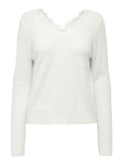 ONLY Strickpullover ONLPIUMO LS LACE V-NECK CS KNT günstig online kaufen