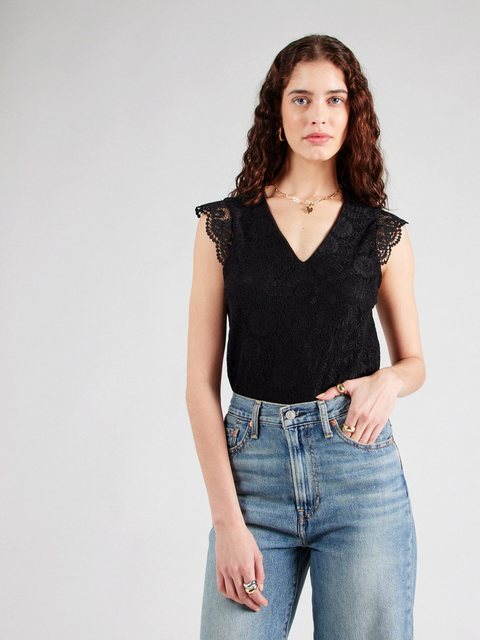 pieces Spitzentop "PCOLLINE SL LACE V-NECK TOP WVN NOOS" günstig online kaufen