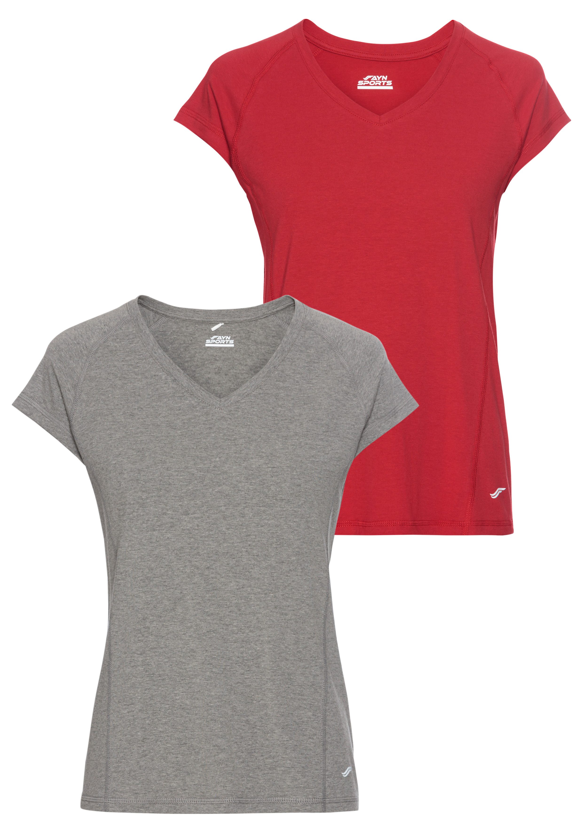 FAYN SPORTS Funktionsshirt "Double Pack Essential", (Packung, 2 tlg., 2er-P günstig online kaufen