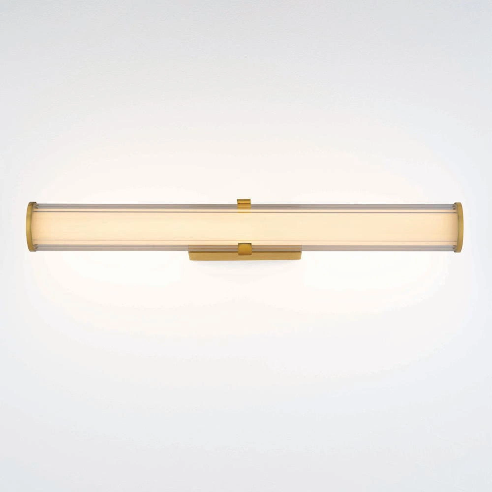 LED Wandleuchte Hedula in Transparent und Gold 23W 2555lm günstig online kaufen