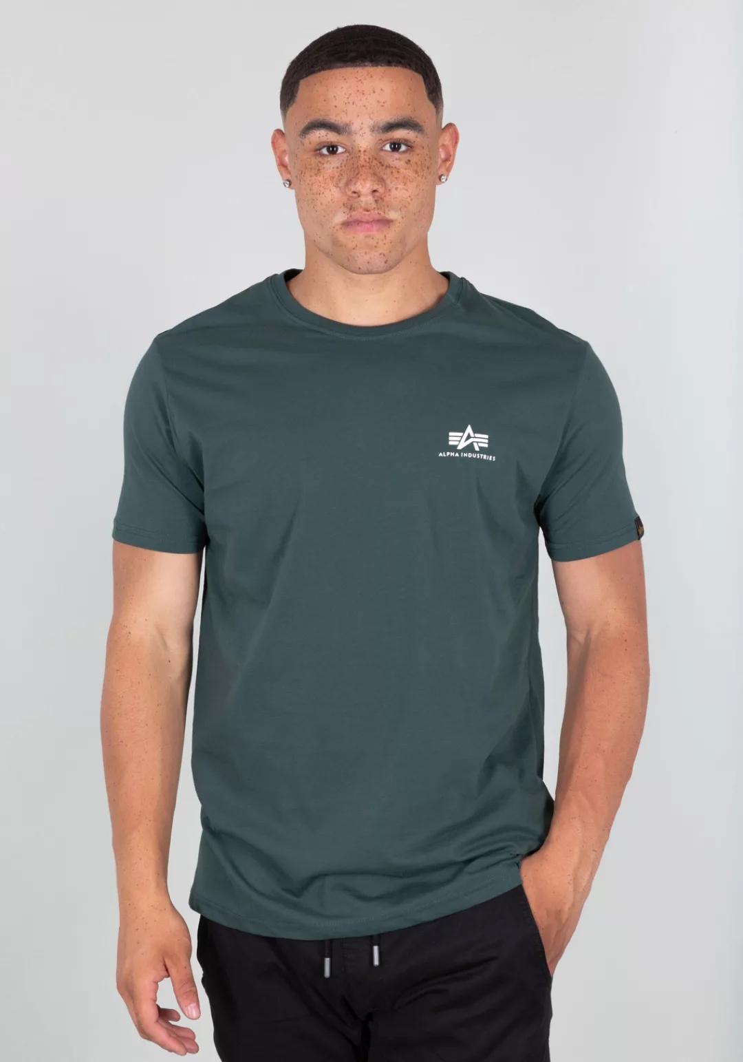 Alpha Industries T-Shirt "Alpha Industries Men - T-Shirts Basic T Small Log günstig online kaufen