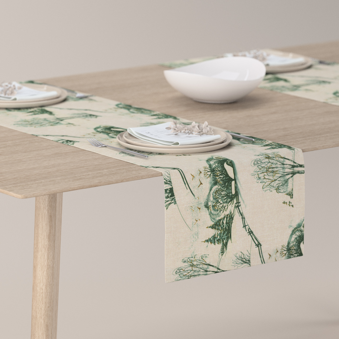 Tischläufer, beige-grün, 40 x 130 cm, Avinon (629-44) günstig online kaufen