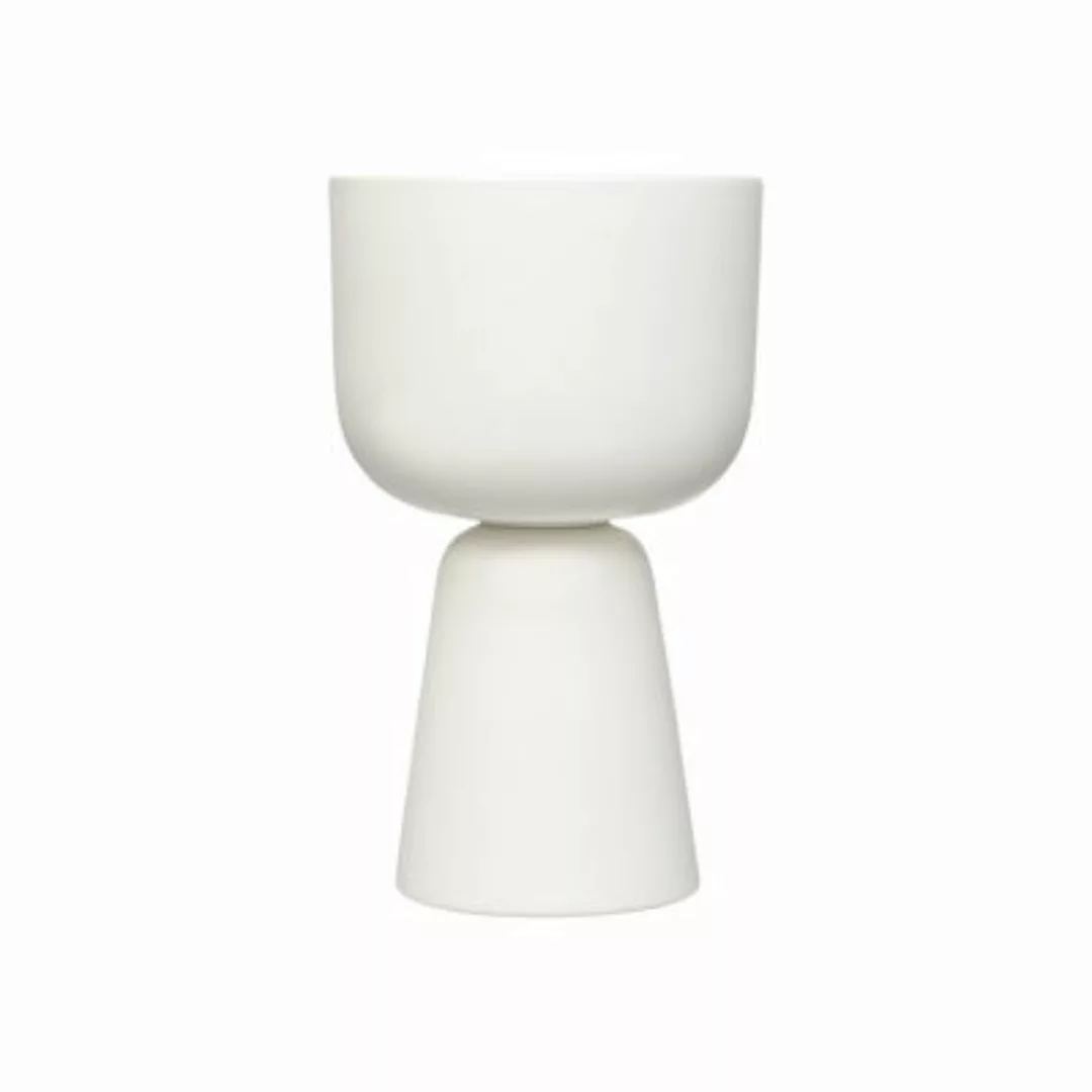 Blumentopf Nappula keramik weiß / Ø 32 x H 19 cm - Iittala - Weiß günstig online kaufen