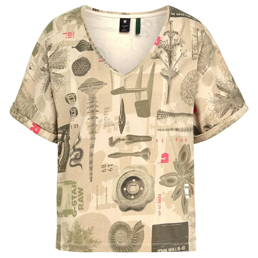 G-star Joosa Camo All Over Print Kurzärmeliges T-shirt M Whitebait Museum S günstig online kaufen