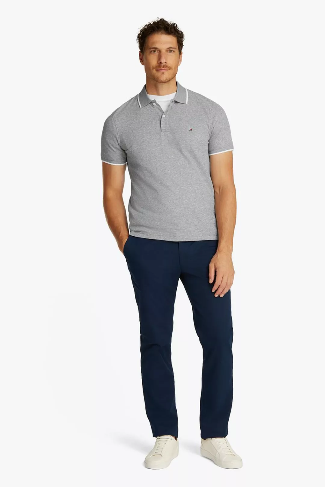 Tommy Hilfiger Linen Piqué Polo Shirt Grün - Größe XXL günstig online kaufen