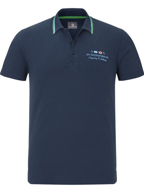 Jan Vanderstorm Poloshirt HJORD Kontraststreifen am Kragen günstig online kaufen