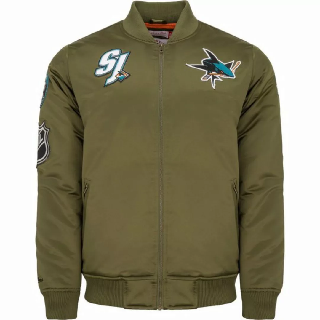 Mitchell & Ness Bomberjacke Satin PATCHES San Jose Sharks günstig online kaufen