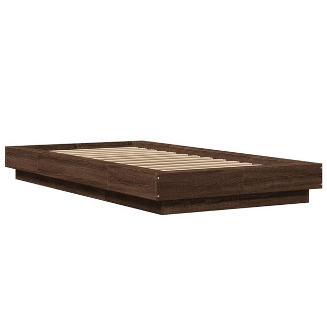 vidaXL Bett Bettgestell Braun Eichen-Optik 75x190 cm Holzwerkstoff günstig online kaufen