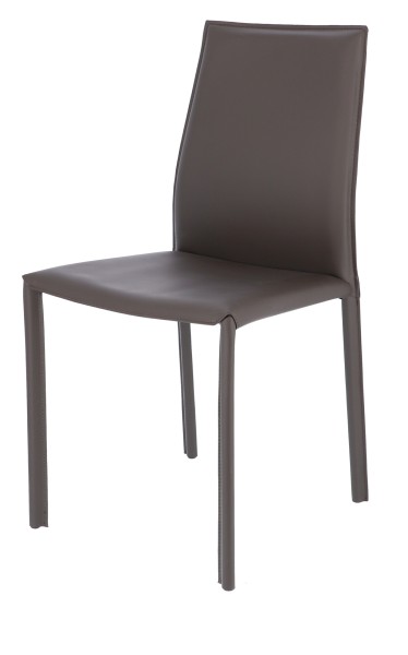 Stuhl ANADO Stahl / dunkelbraun günstig online kaufen