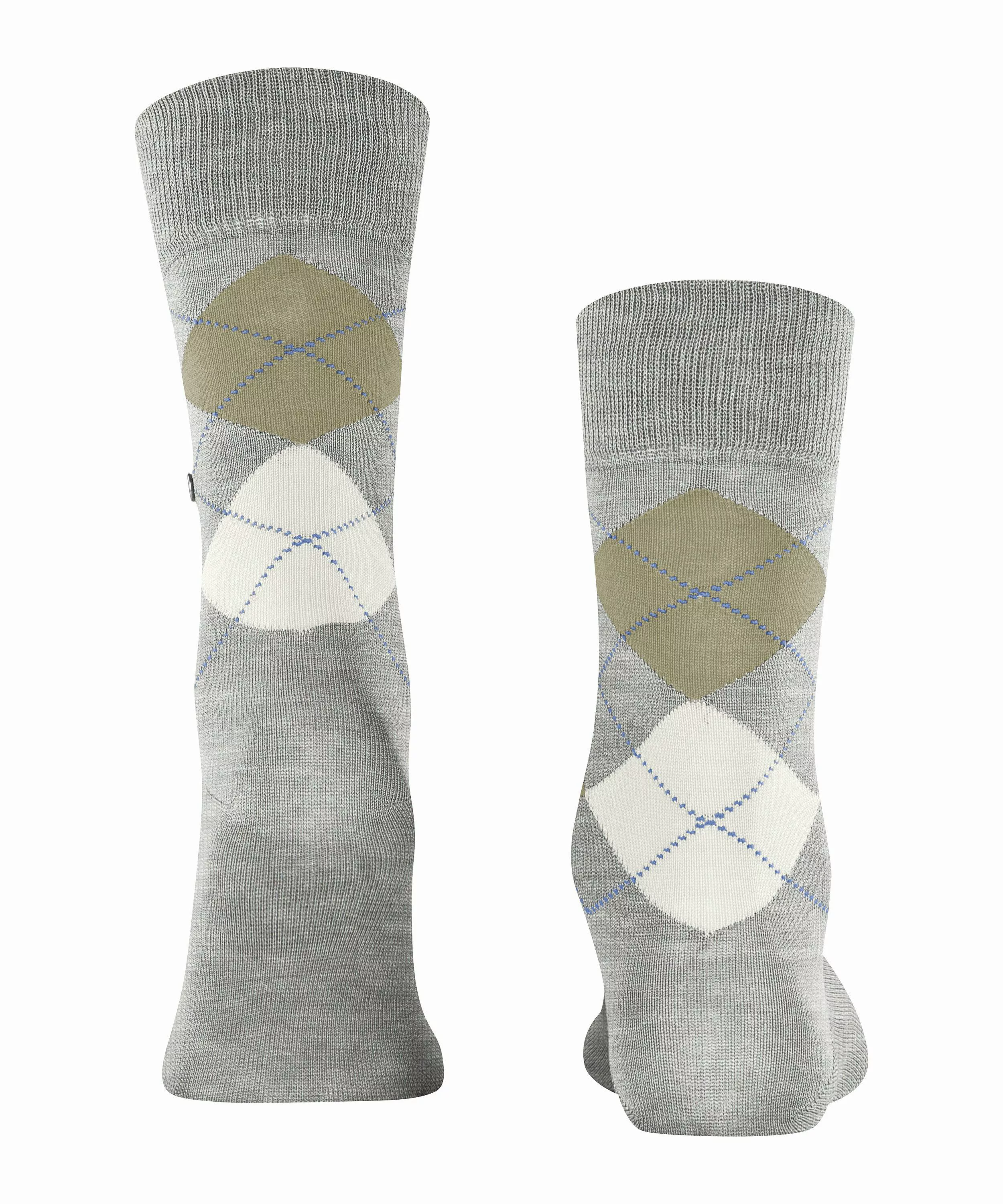 Burlington Manchester Herren Socken, 40-46, Grau, Argyle, Baumwolle, 20182- günstig online kaufen