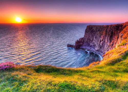 Papermoon Fototapete »Sunset at Moher Cliffs« günstig online kaufen