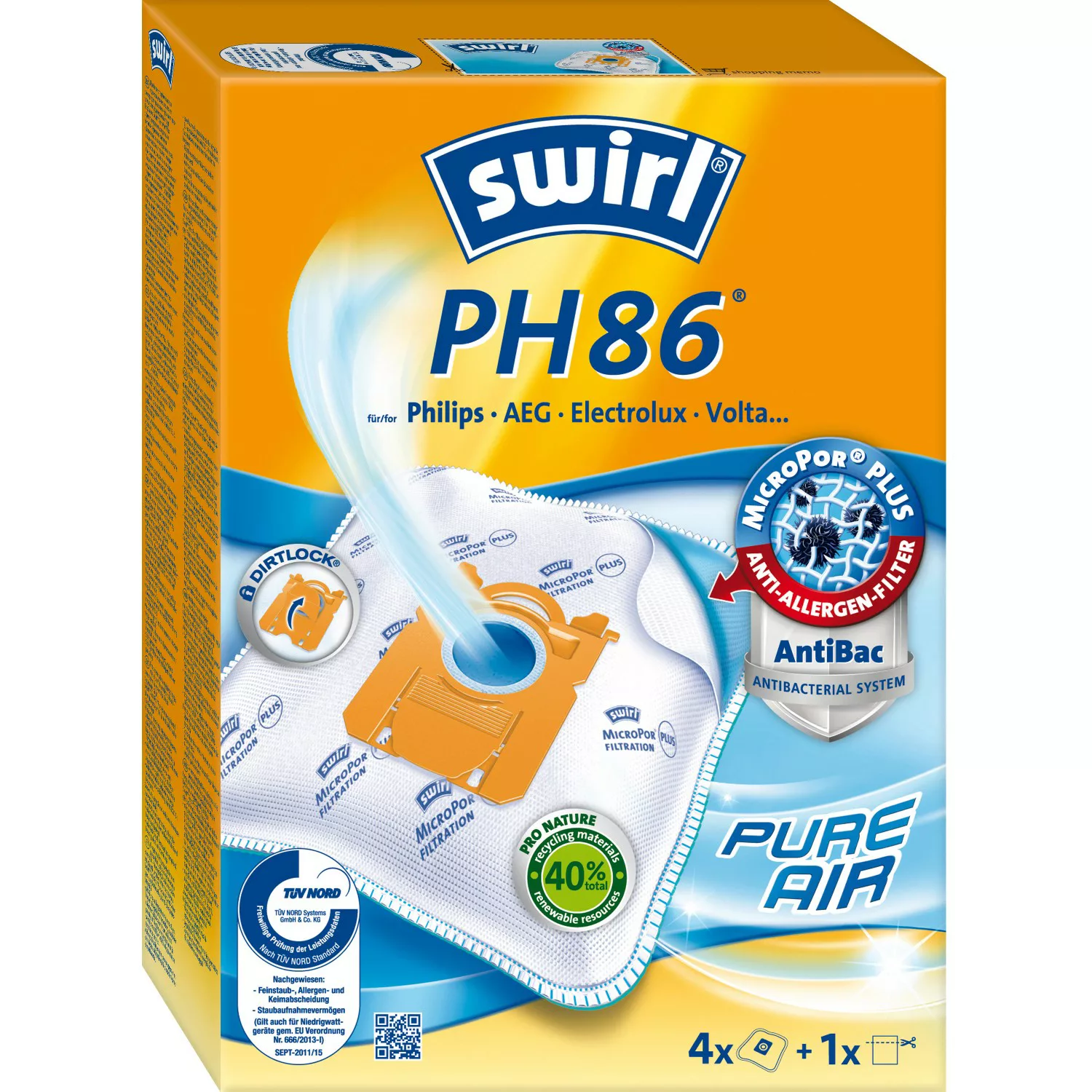 Swirl MicroPor Plus Staubsaugerbeutel PH86 günstig online kaufen