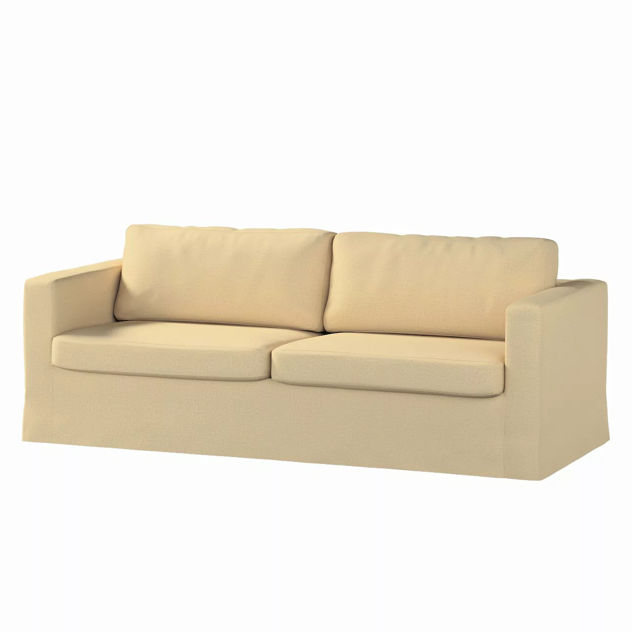 Bezug für Karlstad 3-Sitzer Sofa nicht ausklappbar, lang, sandfarben, Bezug günstig online kaufen