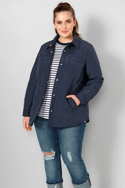 Sara Lindholm Steppjacke Stepp-Hemdjacke Classic Fit Druckknöpfe 4 Taschen günstig online kaufen