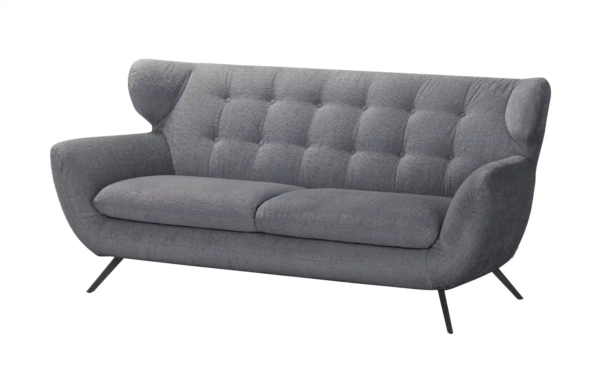 Jette Home Sofa 2,5-sitzig aus Mikrofaser Mellow ¦ grau ¦ Maße (cm): B: 200 günstig online kaufen