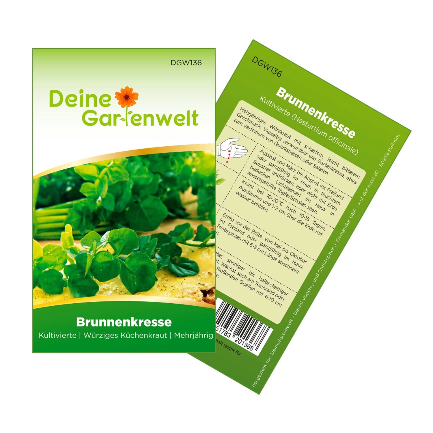 Deine Gartenwelt Brunnenkresse Kultivierte Samen günstig online kaufen