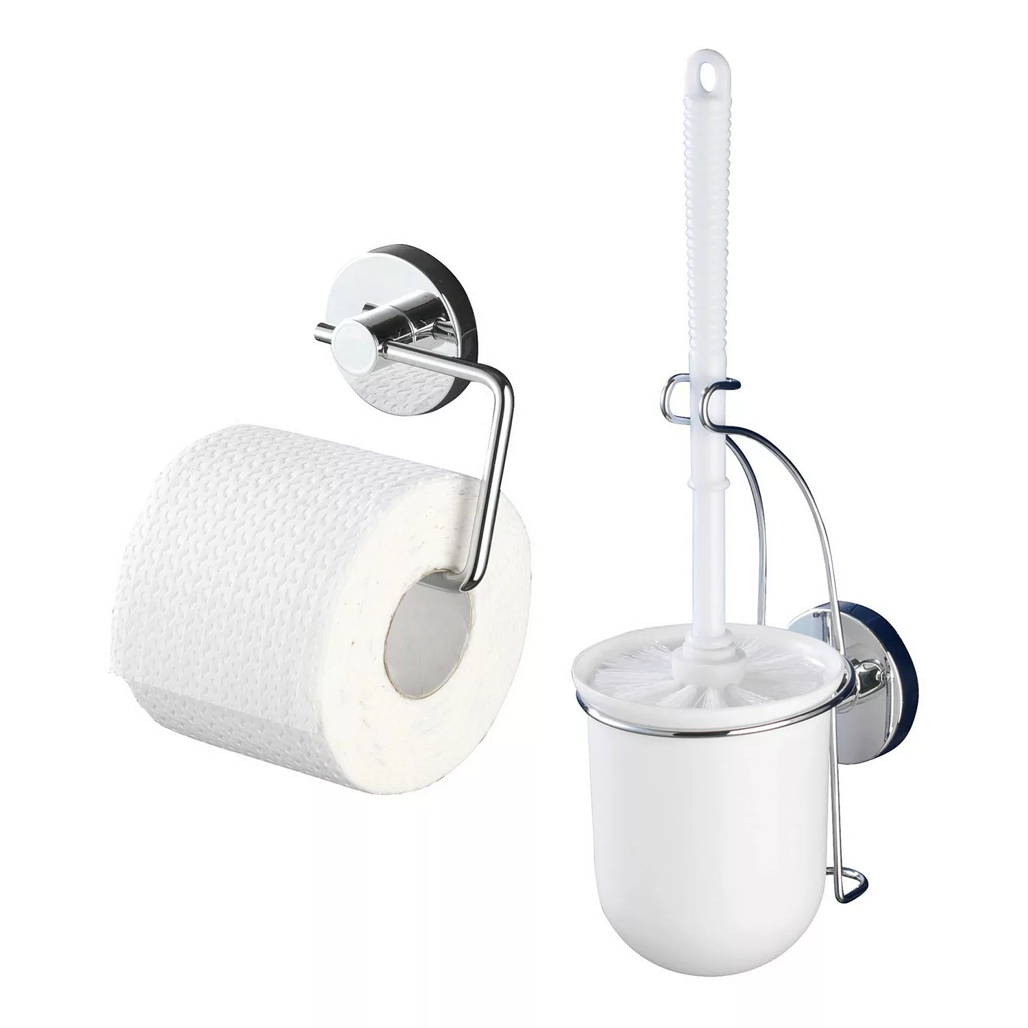 WENKO Vacuum-Loc® Toi.papierh.+WC Garn. Milazzo, Befestigen ohne bohren sil günstig online kaufen
