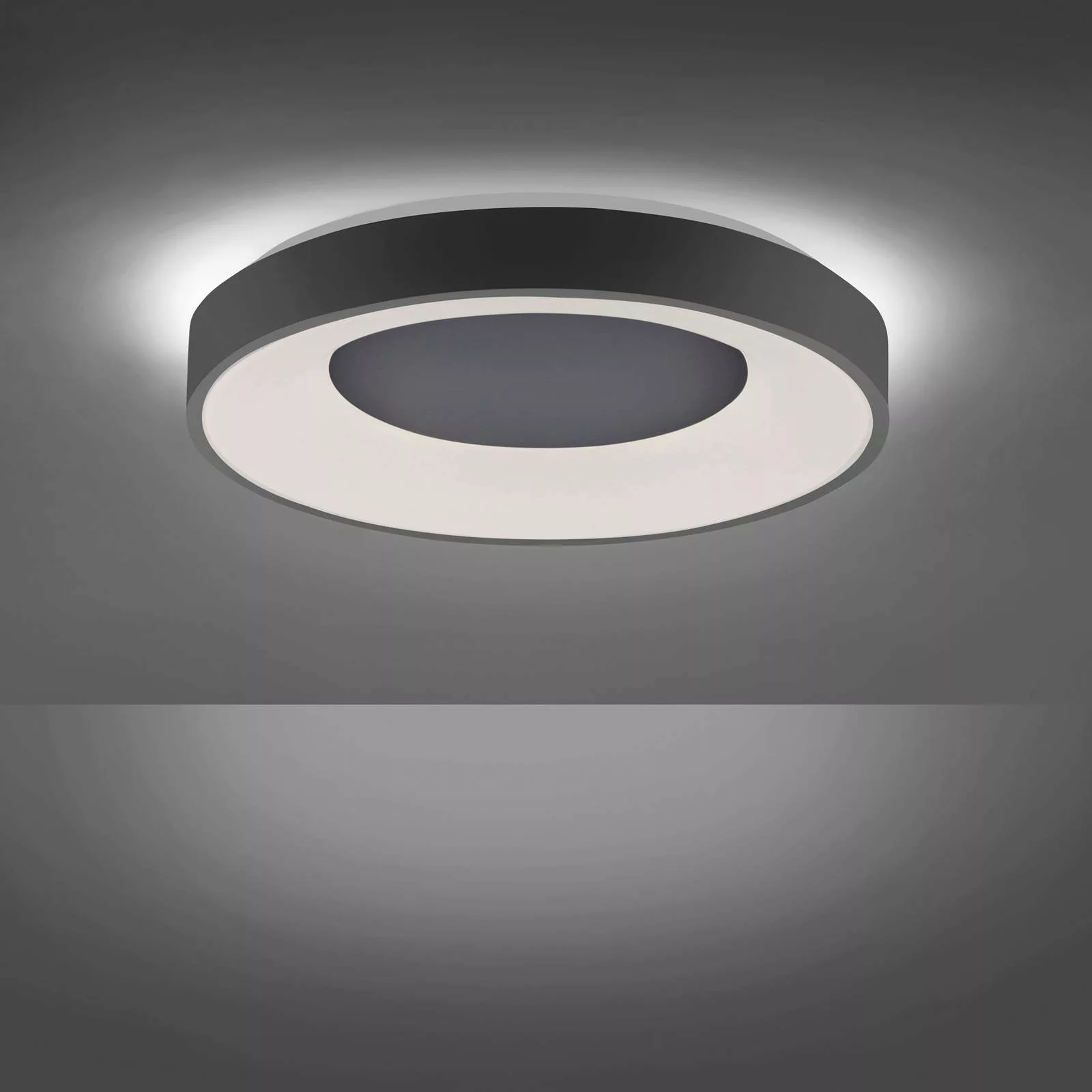 Lindby Naraika LED-Deckenlampe, 48 cm, anthrazit günstig online kaufen