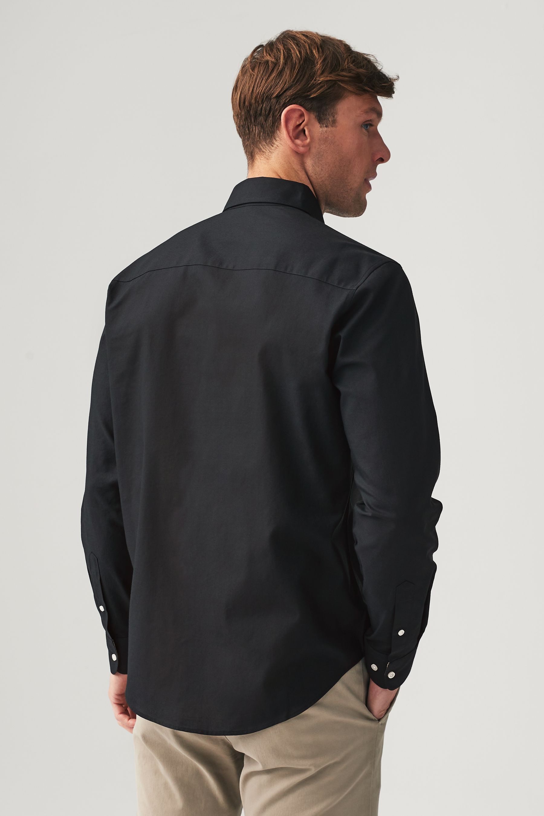 Next Businesshemd Pflegeleichtes Button-Down-Oxford-Hemd (1-tlg) günstig online kaufen