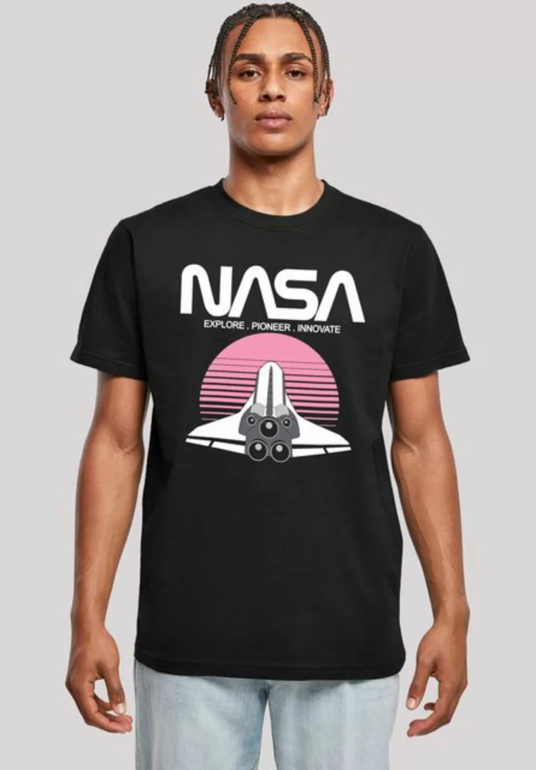 F4NT4STIC T-Shirt NASA Space Shuttle Sunset Herren,Premium Merch,Regular-Fi günstig online kaufen