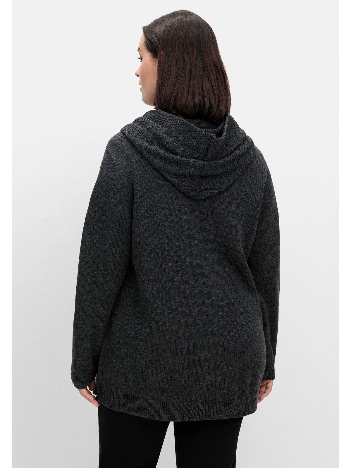 sheego by Joe Browns Cardigan "Große Größen", mit Kapuze und Knopfverschlus günstig online kaufen