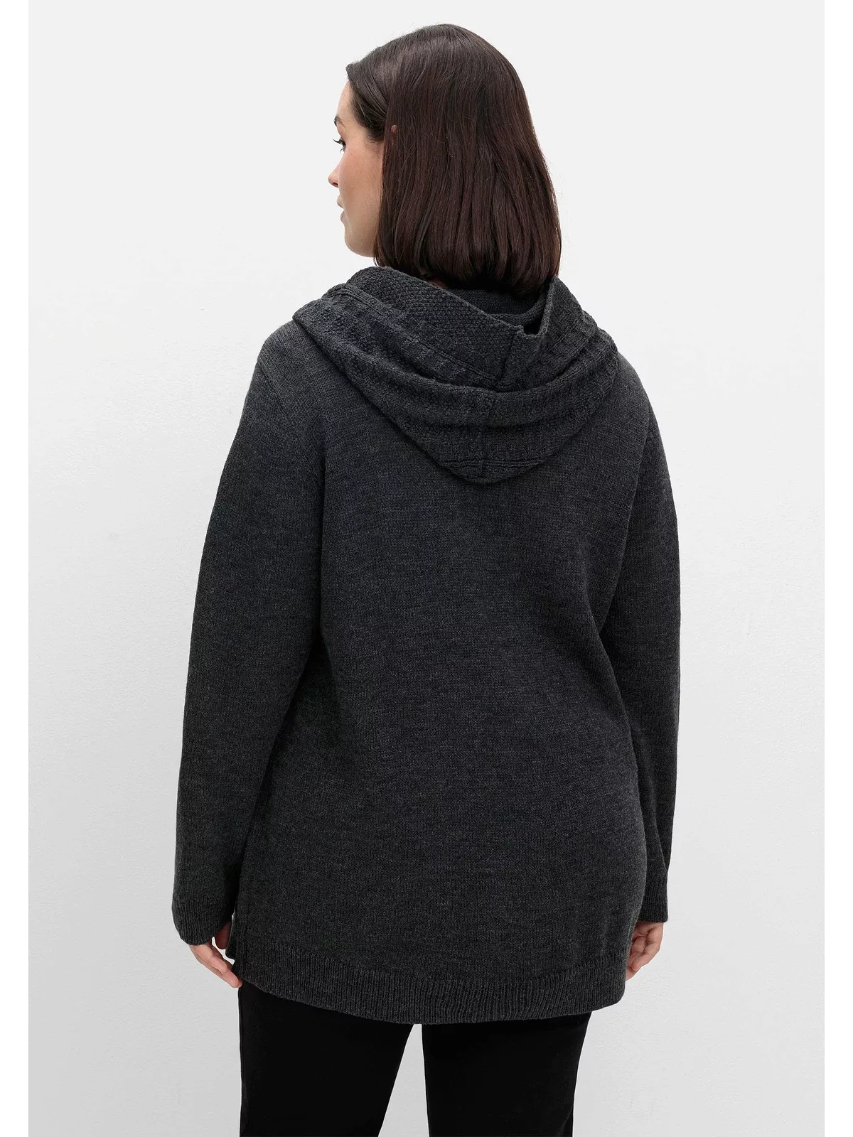 sheego by Joe Browns Cardigan "Große Größen", mit Kapuze und Knopfverschlus günstig online kaufen