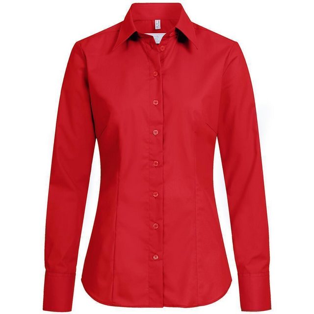 GREIFF Langarmbluse Greiff Corporate Bluse Damen BASIC Regular-Fit Rot 42 günstig online kaufen