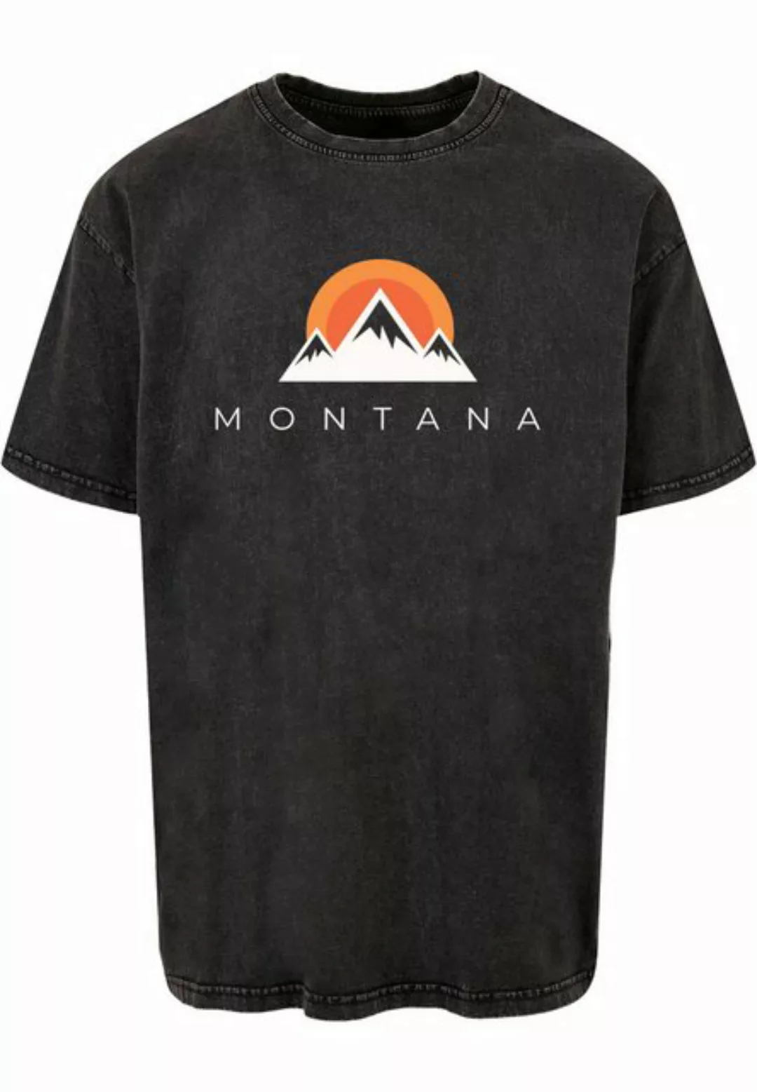 Merchcode T-Shirt Merchcode Herren Montana X Acid Washed Heavy Oversize Tee günstig online kaufen