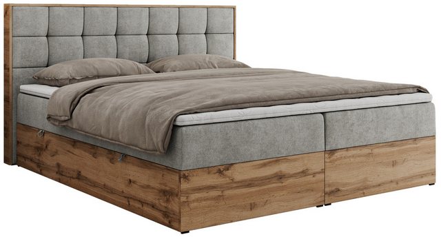 MKS MÖBEL Boxspringbett ALBERO 1 (Set, Packung, Topper T25, Stauraum, Matra günstig online kaufen