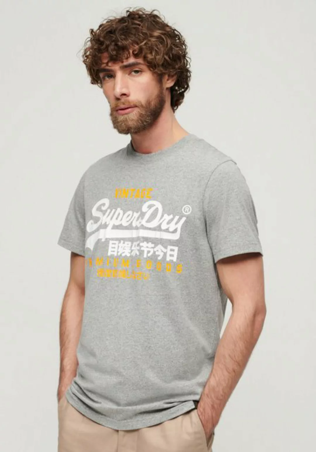 Superdry Print-Shirt SD-VL DUO TEE Mit Cracked Print günstig online kaufen