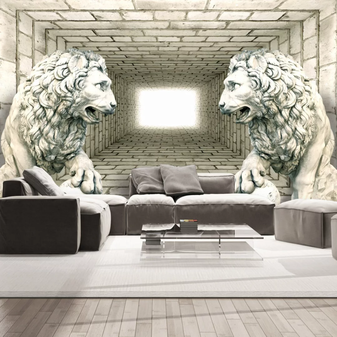 Selbstklebende Fototapete - Chamber Of Lions günstig online kaufen