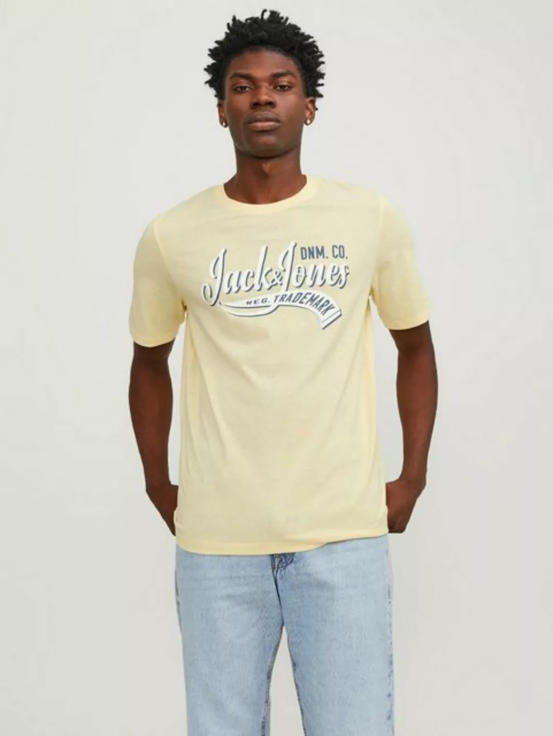 Jack & Jones Herren Rundhals T-Shirt JJELOGO - Regular Fit günstig online kaufen