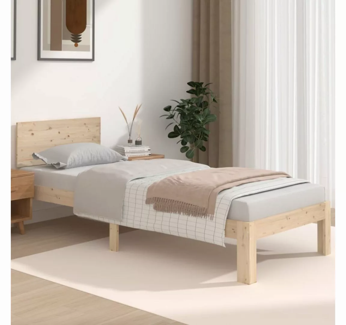 vidaXL Bett Massivholzbett 75x190 cm günstig online kaufen