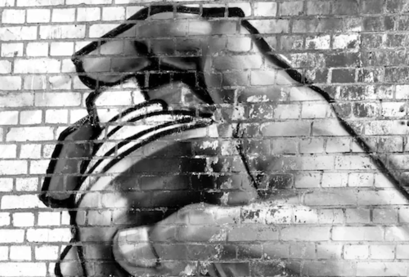 Papermoon Fototapete »Graffiti Schwarz Weiß« günstig online kaufen