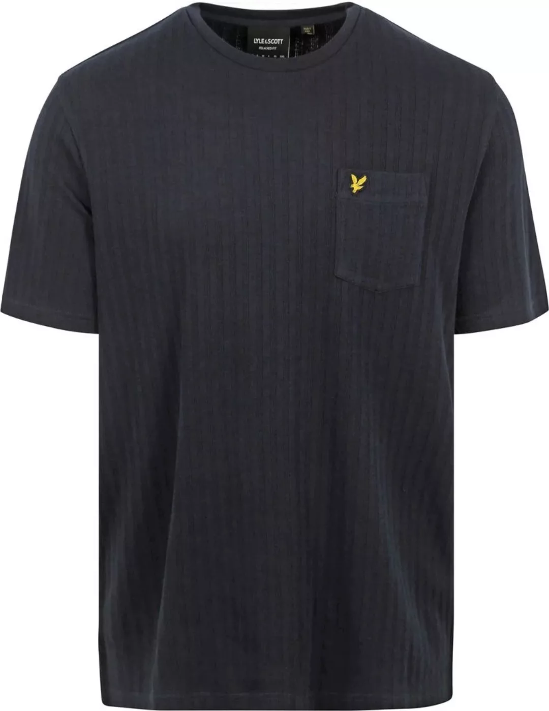 Lyle und Scott Knitted T-Shirt Navy - Größe XL günstig online kaufen