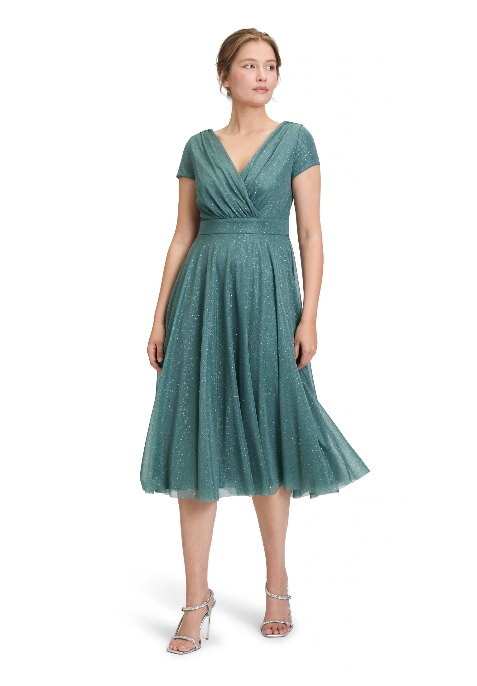 Vera Mont Cocktailkleid "Vera Mont Damen Cocktailkleid im Glitzer-Look", St günstig online kaufen