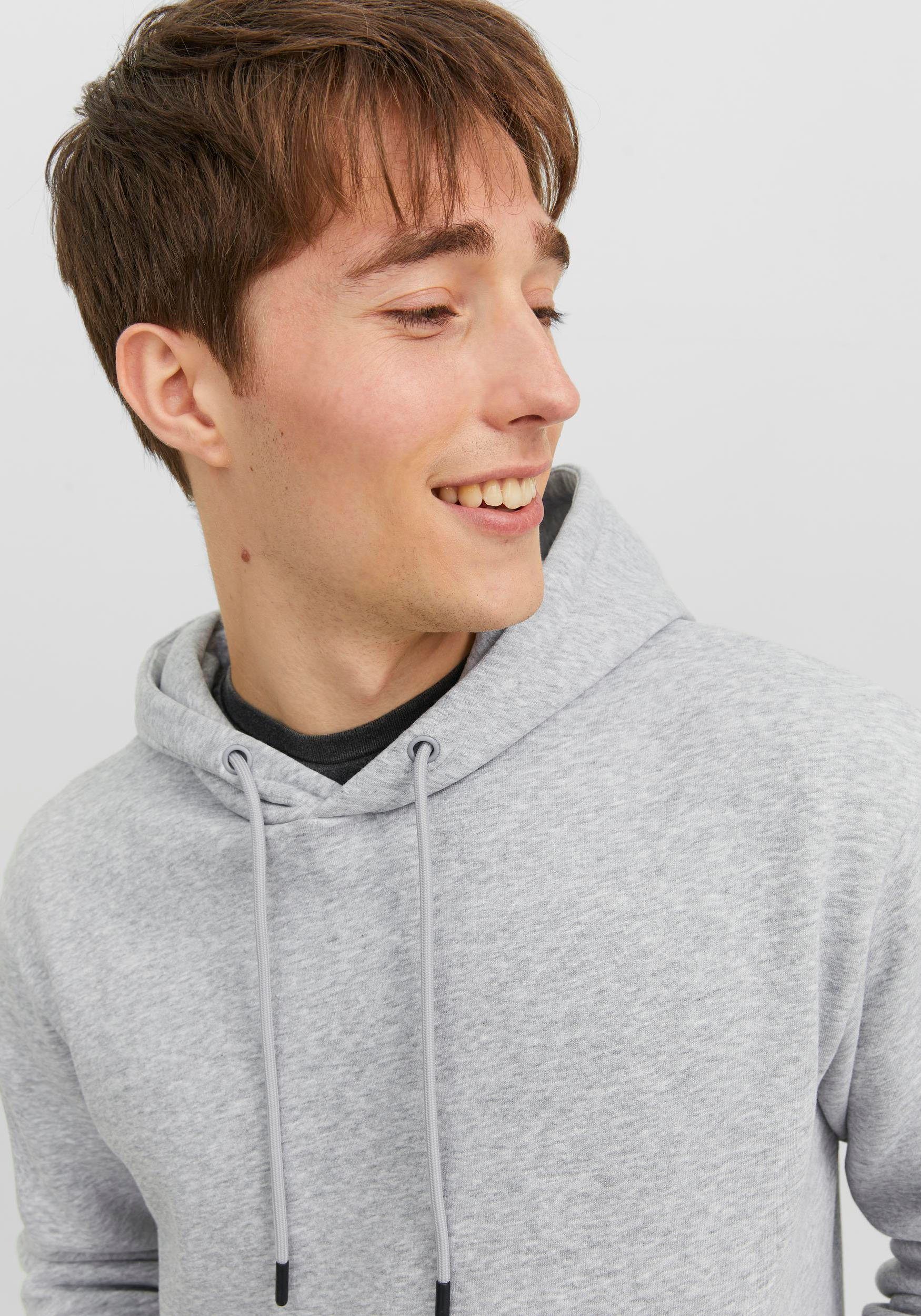 Jack & Jones Herren Hoodie Kapuzenpullover JJEBRADLEY- Relaxed Fit günstig online kaufen