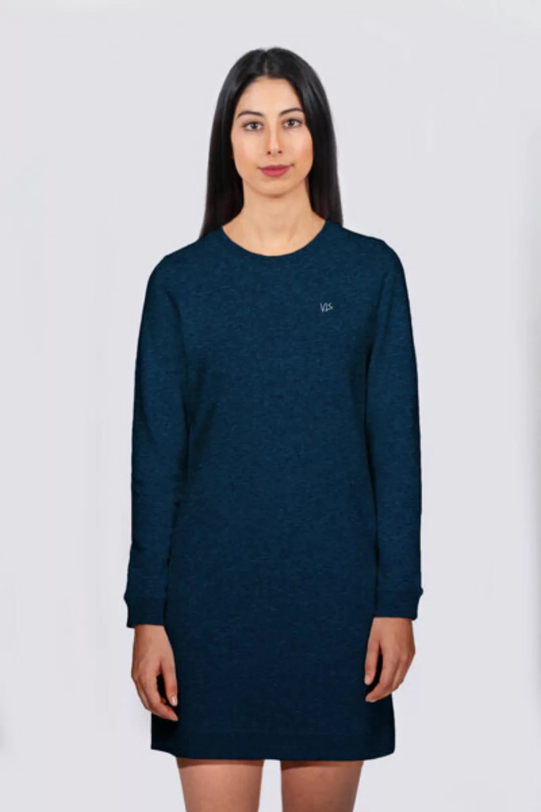 Frauen Sweatshirtkleid Aus Bio-baumwolle, Langarm Kleid günstig online kaufen