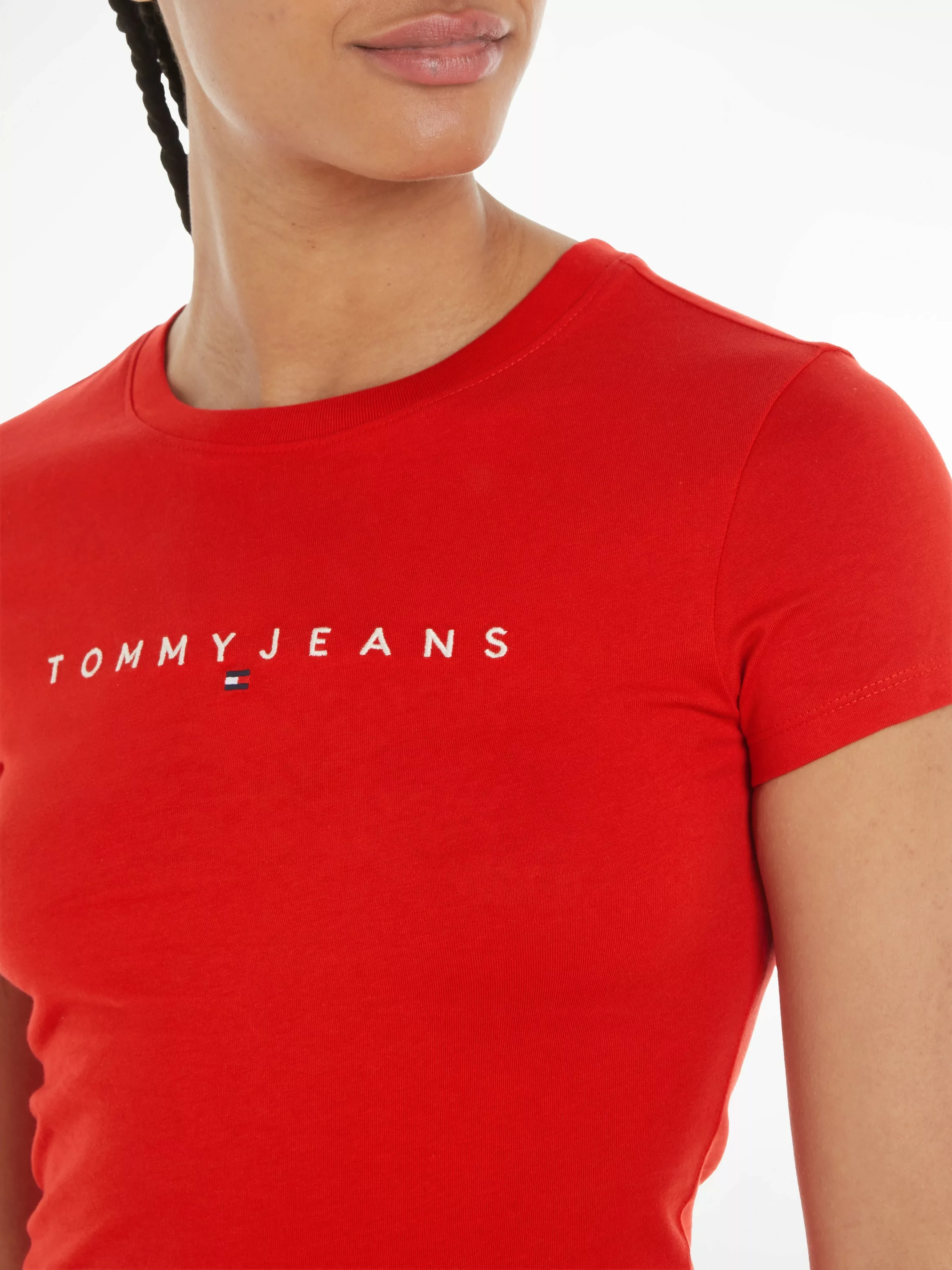 Tommy Jeans Curve T-Shirt TJW SLIM LINEAR TEE SS EXT günstig online kaufen