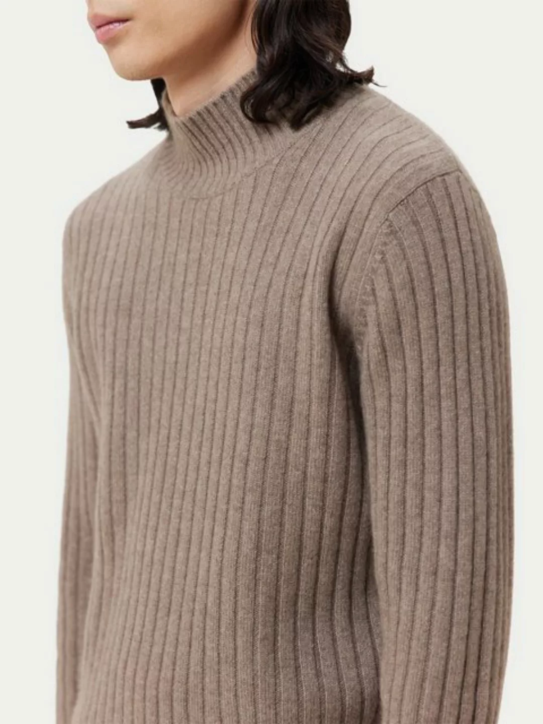 GOBI Cashmere Rollkragenpullover Kaschmir Pullover mit Strukturstrick günstig online kaufen