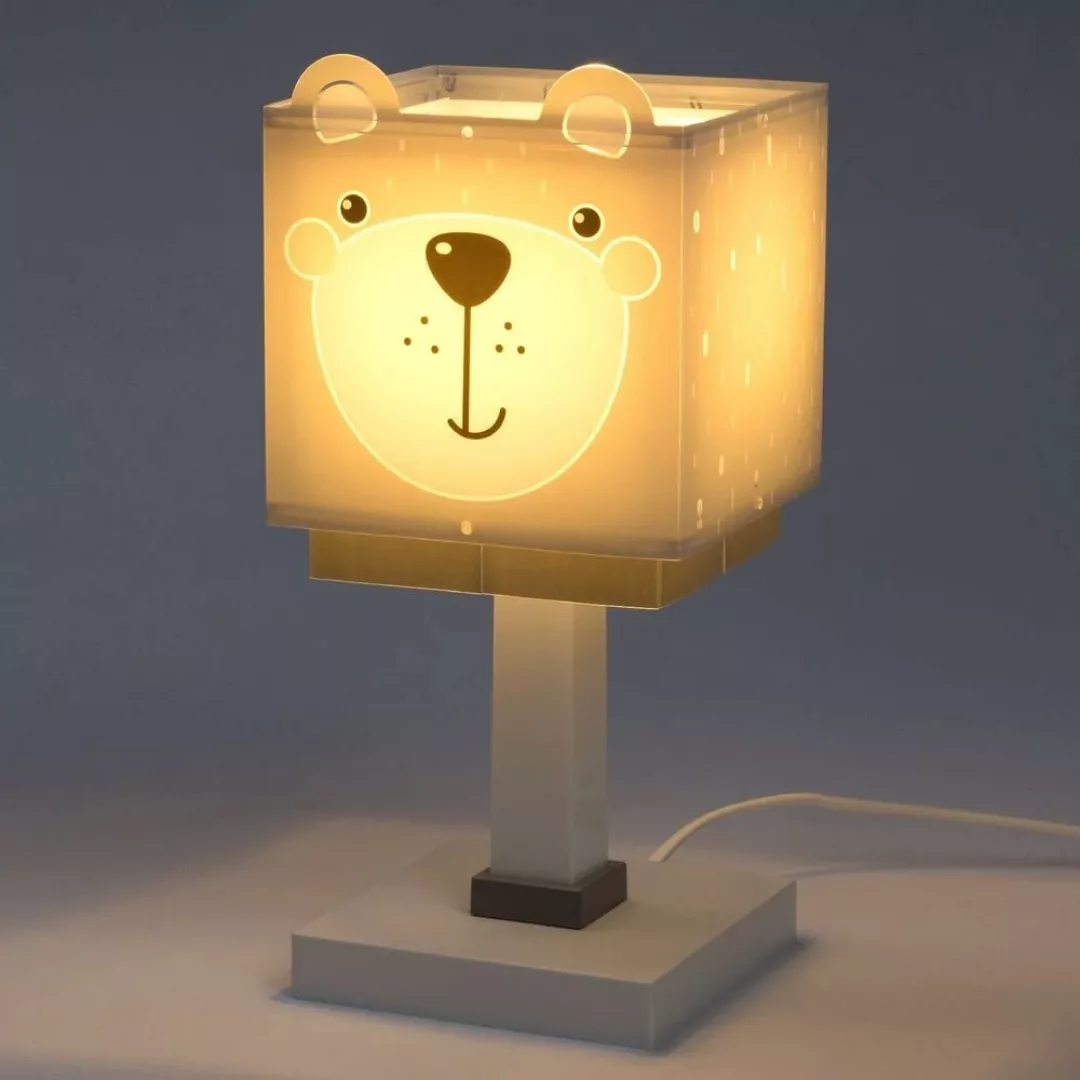 Kinderzimmer Wandleuchte Little Teddy in Grau E27 günstig online kaufen