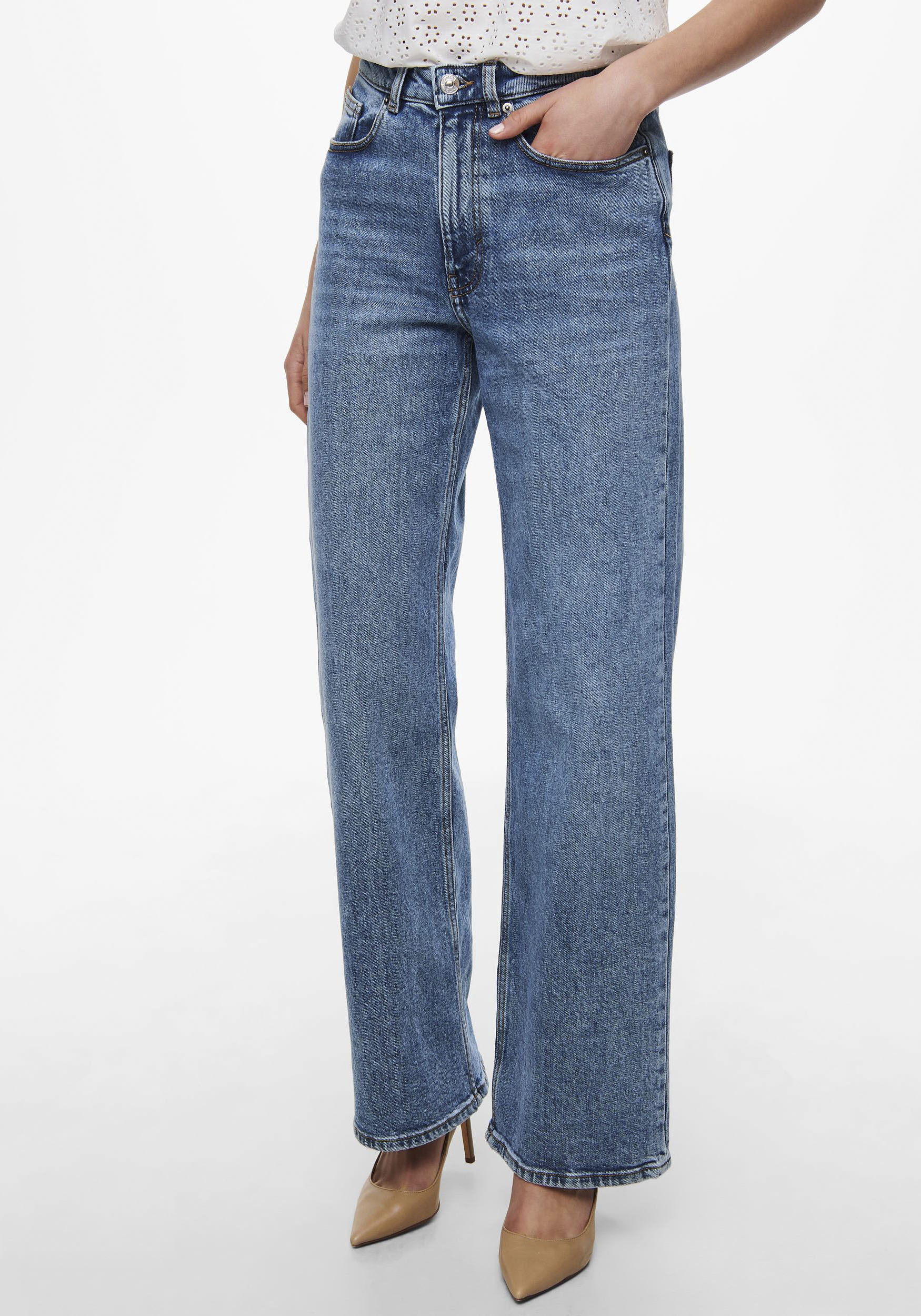 ONLY High-waist-Jeans "ONLJUICY HW WIDE LEG" günstig online kaufen