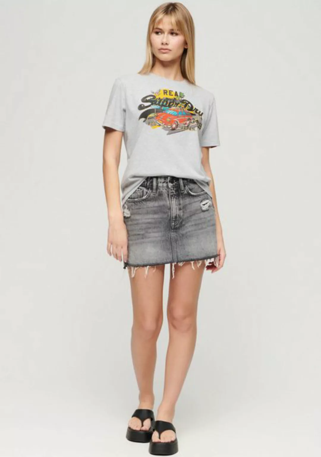 Superdry Kurzarmshirt LA VL GRAPHIC RELAXED TEE günstig online kaufen