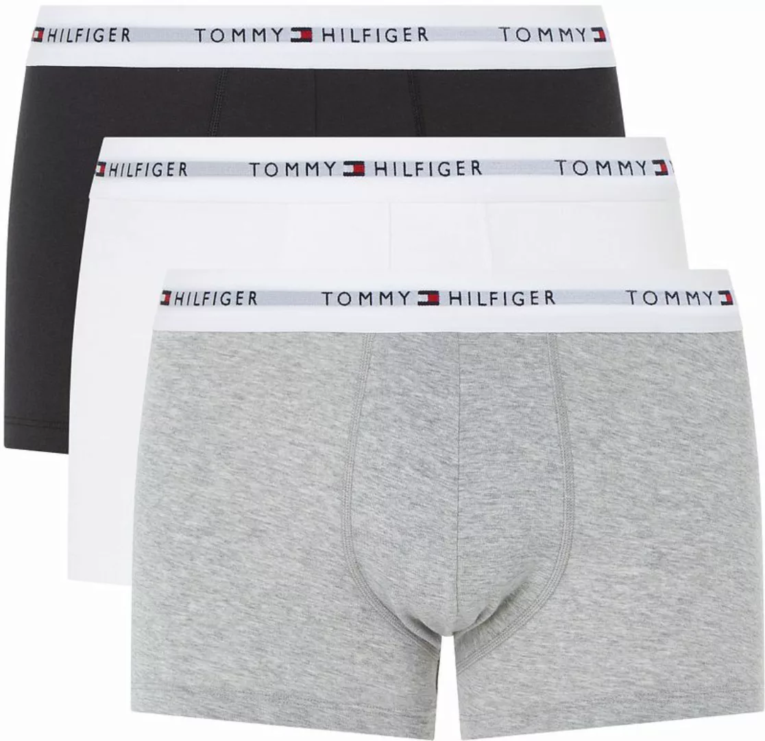 Tommy Hilfiger 3-er Set Trunks Schwarz, Weiß & Grau günstig online kaufen