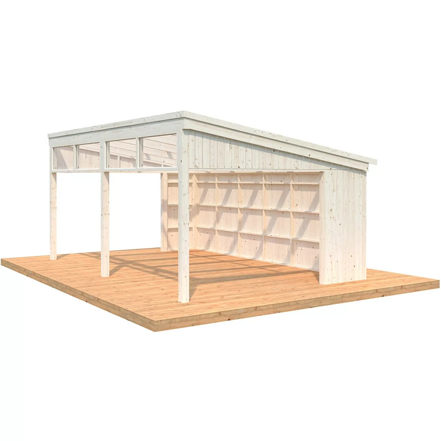 Palmako Pavillon Nova 21,5 m² Kit Natur Unbehandelt 602 cm x 396 cm günstig online kaufen