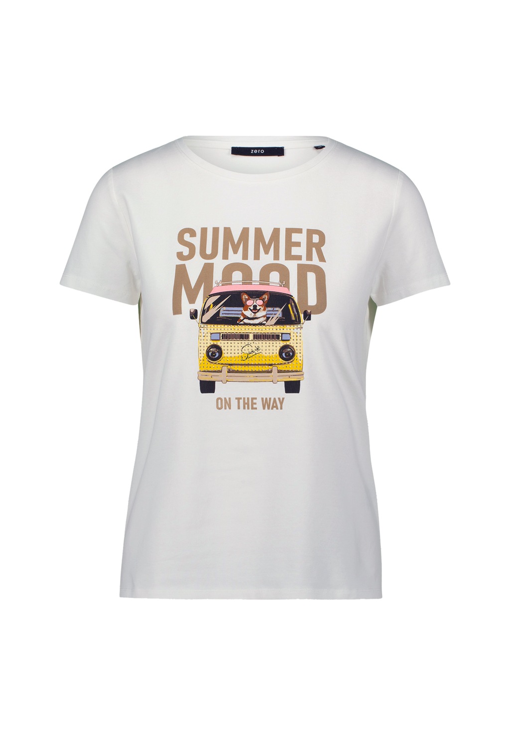 Zero Kurzarmshirt "zero Damen Shirt mit Summer Mood Print", (1 tlg.), weite günstig online kaufen