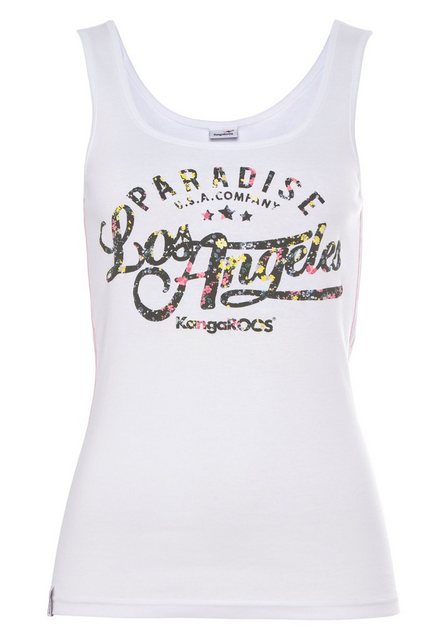 KangaROOS Tanktop mit blumigem Puff-Print günstig online kaufen