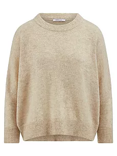 Rundhals-Pullover Peter Hahn beige günstig online kaufen