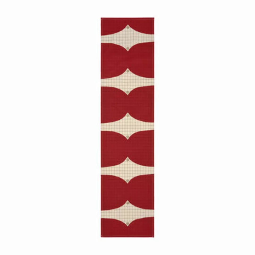 Tischläufer Kalendi textil rot / 45 x 165 cm - Marimekko - Rot günstig online kaufen