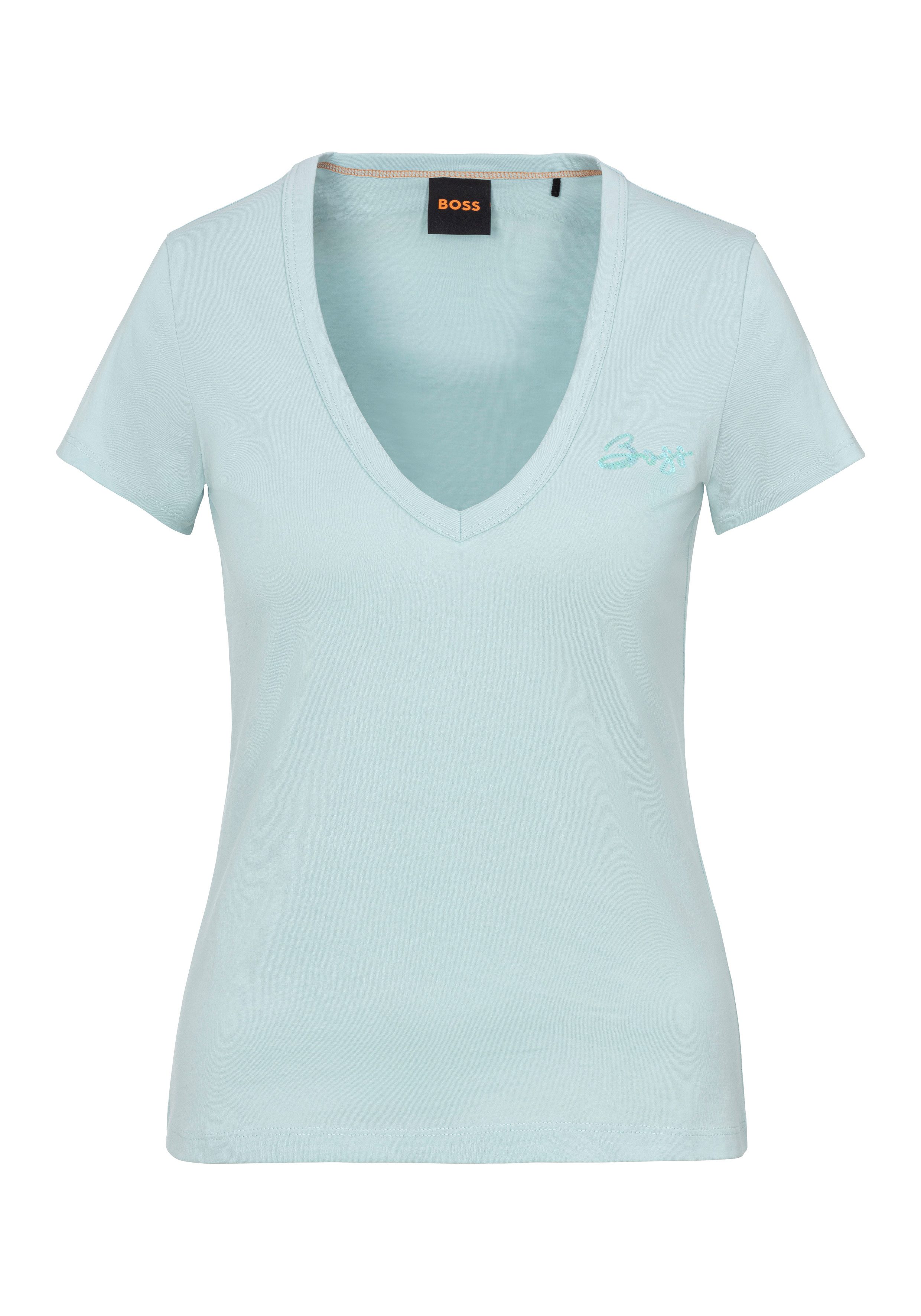 BOSS ORANGE V-Shirt Eslane Premium Damenmode günstig online kaufen